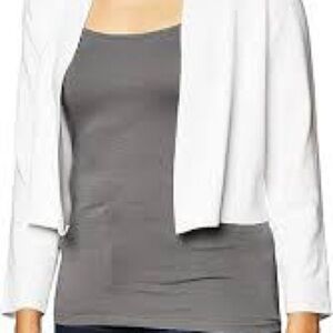 243 - Calvin Klein NWT White Open Front Cardigan, Size XL